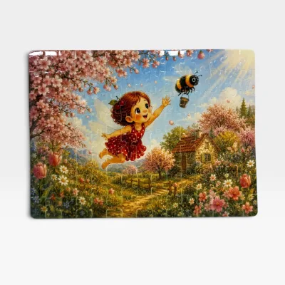 Puzzle Cireșica | 120 piese | în cutie metalică - fotografia 4
