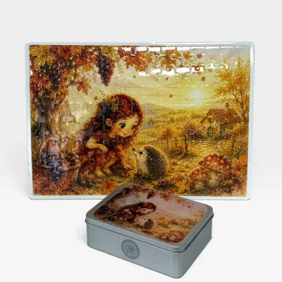 Puzzle Frâncușa | 120 piese | în cutie metalică